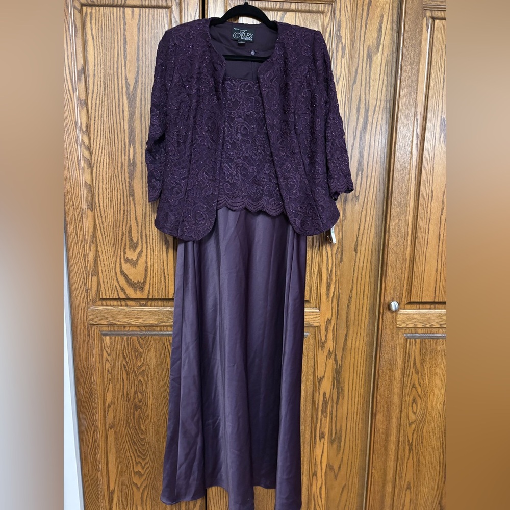 Elegant Purple Gown by Alex Evenings